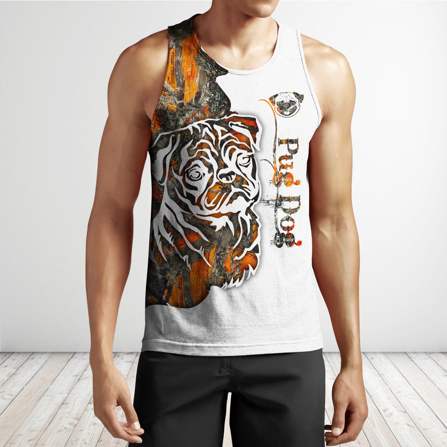 Pug Dog 3D All Over Printed shirt & short for men and women PL
