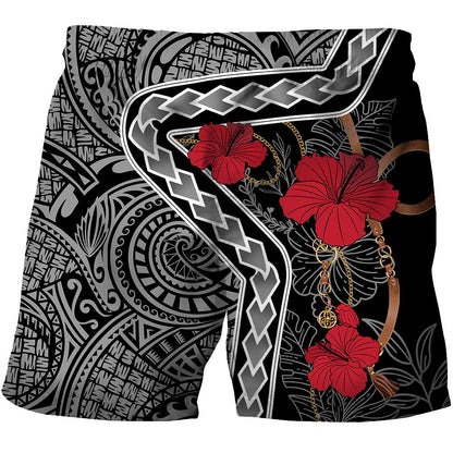 Amazing Polynesian Red Tattoo II Customize 3D All Over Printed Shirts For Men And Women