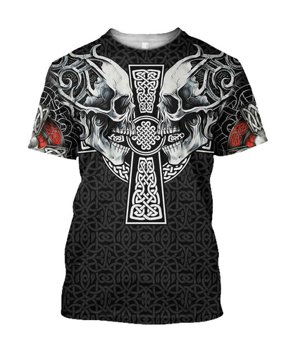 Celtic Skulls Hoodie For Men And Women JJW24092001