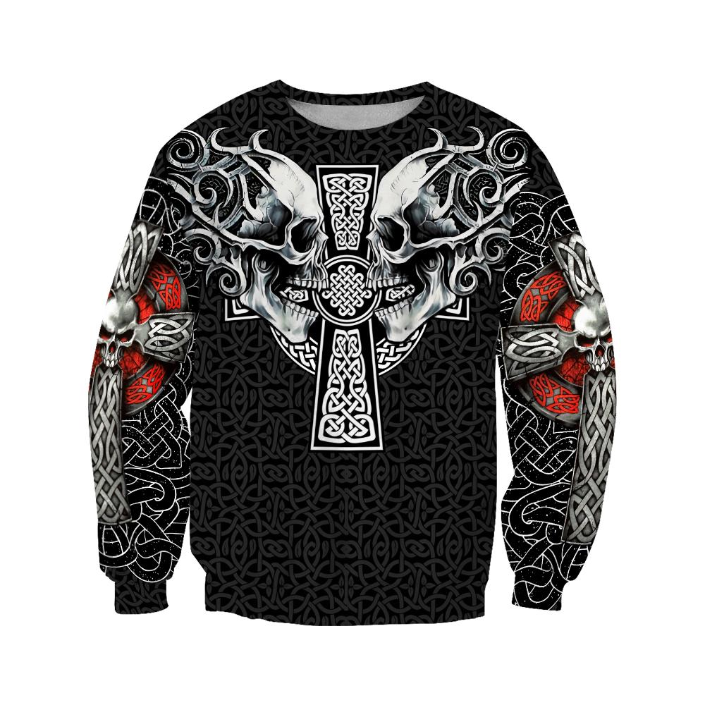 Celtic Skulls Hoodie For Men And Women JJW24092001
