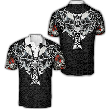 Celtic Skulls Hoodie For Men And Women JJW24092001