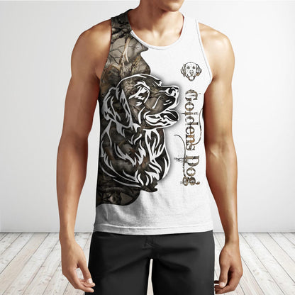 Goldens Dog 3D All Over Printed shirt & short for men and women PL