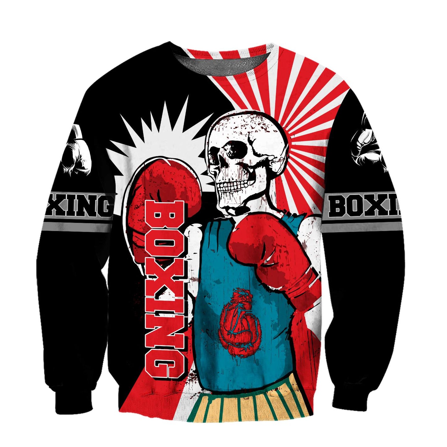 Loving Skull And Boxing Hoodie For Men And Women DQB09262001