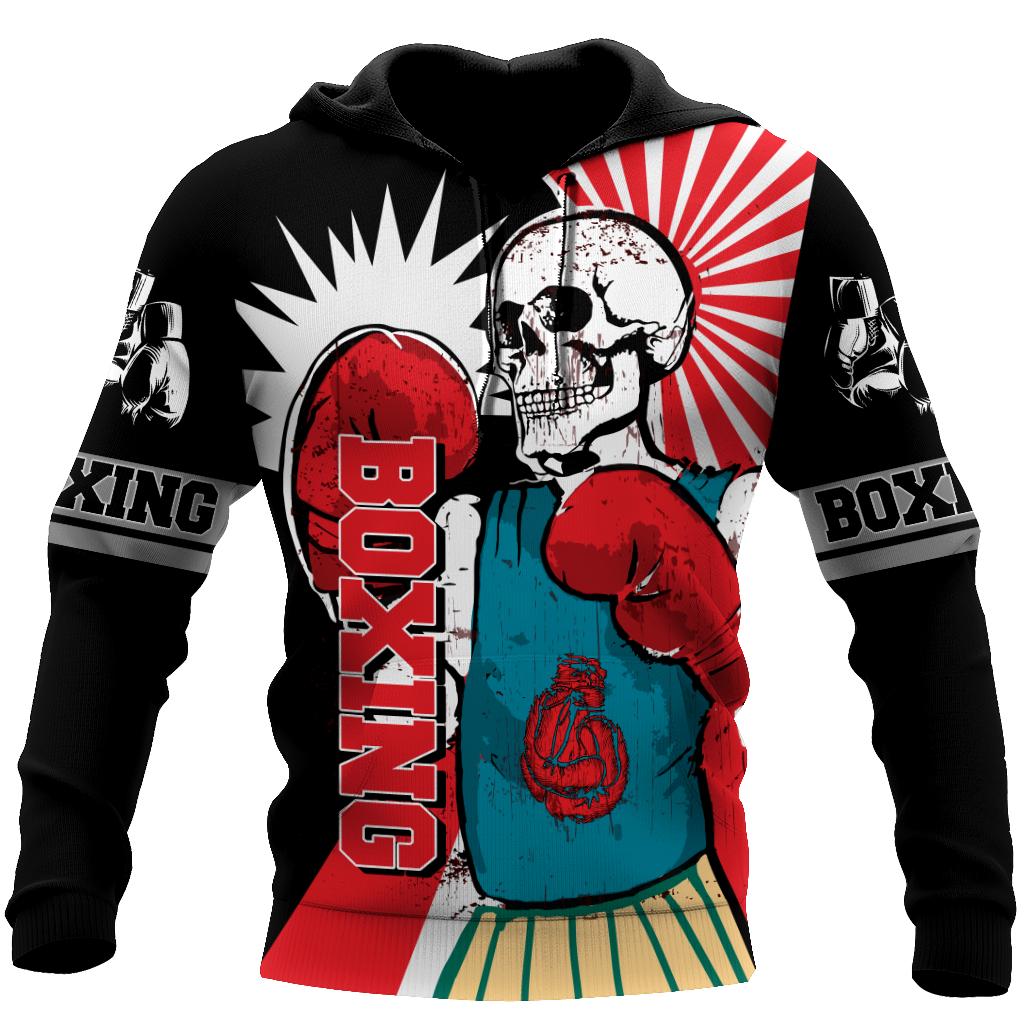 Loving Skull And Boxing Hoodie For Men And Women DQB09262001