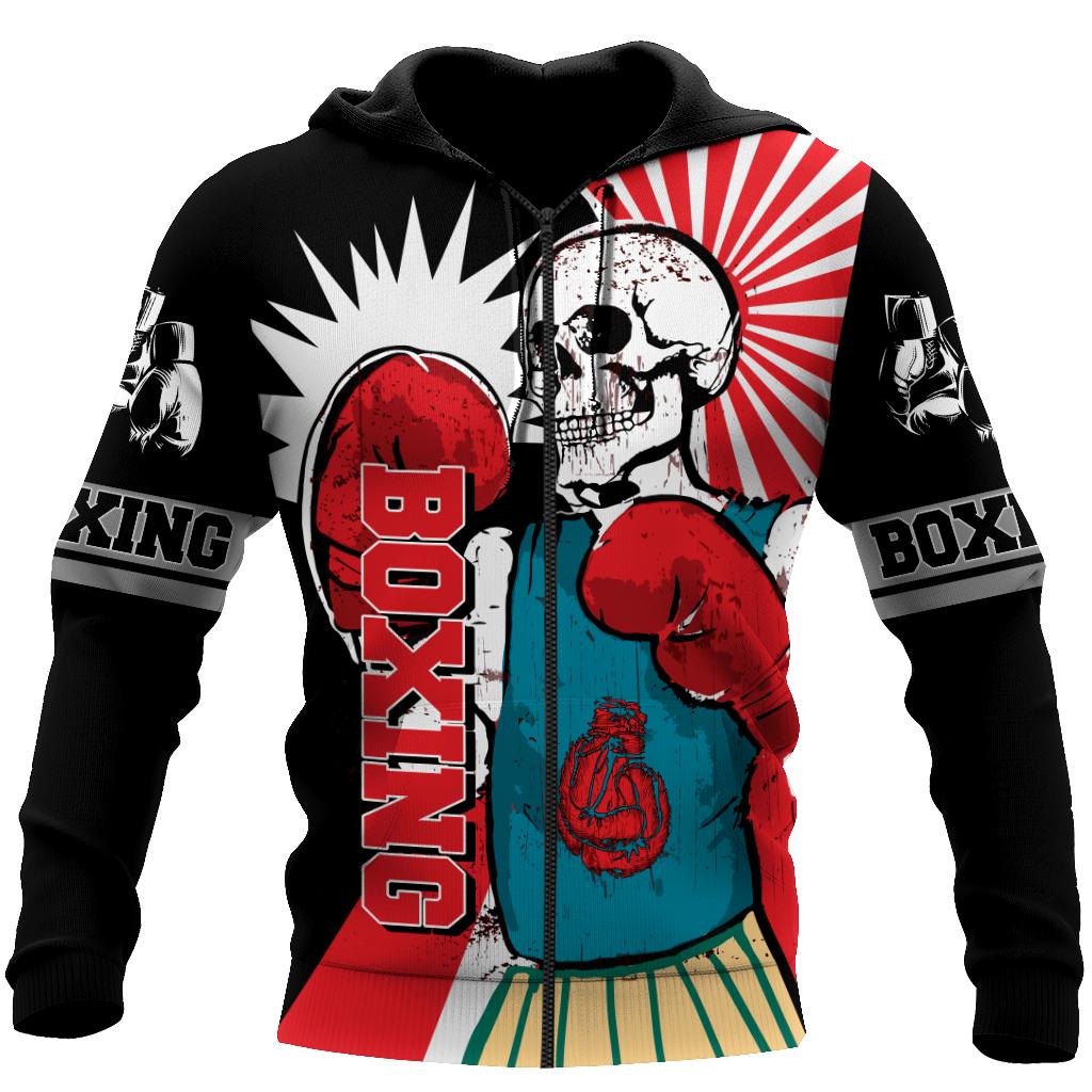 Loving Skull And Boxing Hoodie For Men And Women DQB09262001