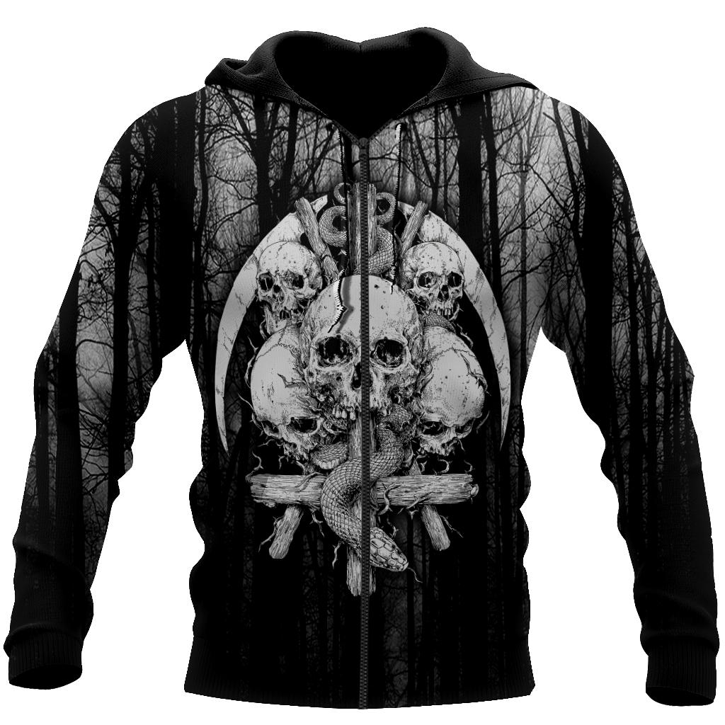 Satanic Skulls Hoodie For Men And Women DQB09262002