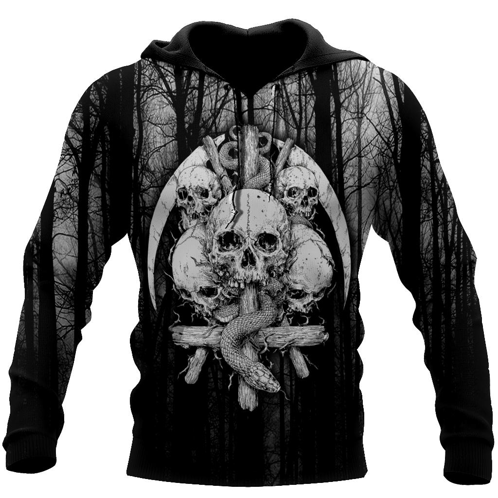 Satanic Skulls Hoodie For Men And Women DQB09262002