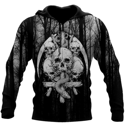 Satanic Skulls Hoodie For Men And Women DQB09262002