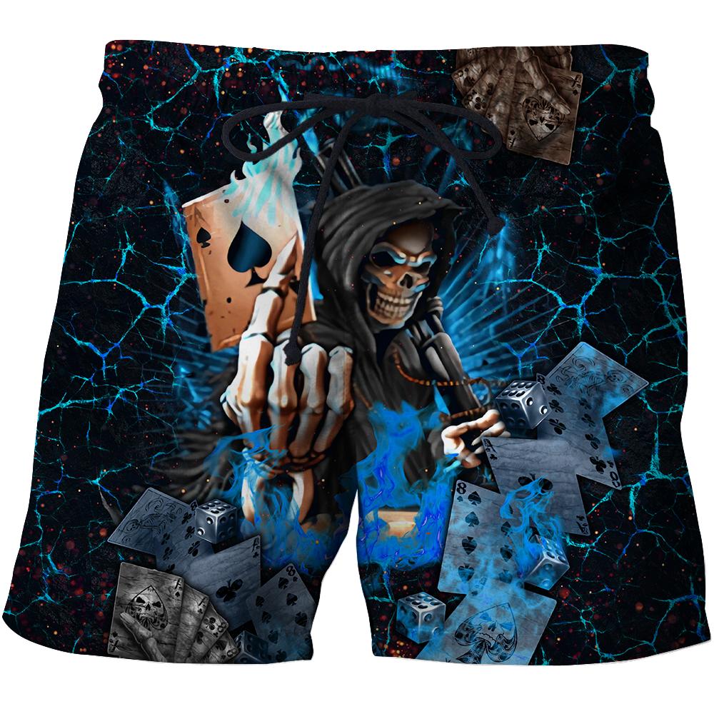 Poker Skulls On The Blue Fire Hoodie For Men And Women JJW26092002