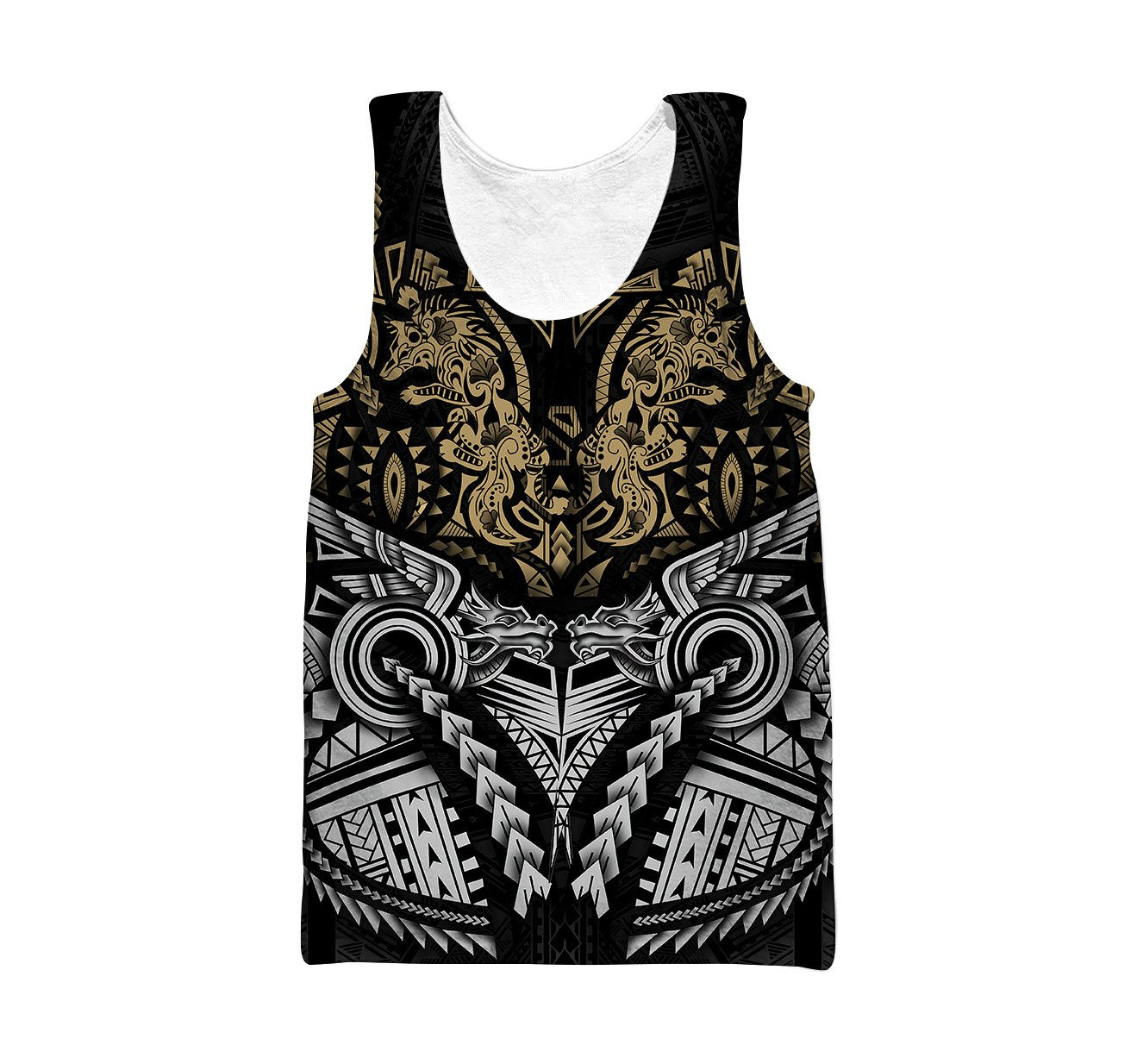 Amazing Polynesian Wolf Tattoo Unisex Hoodie-ML