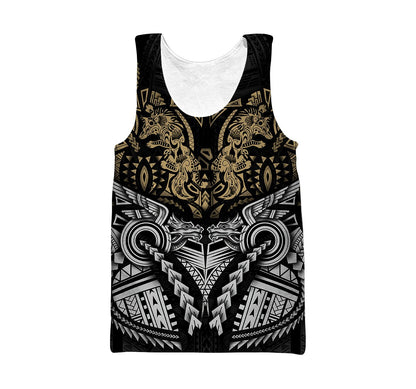 Amazing Polynesian Wolf Tattoo Unisex Hoodie-ML