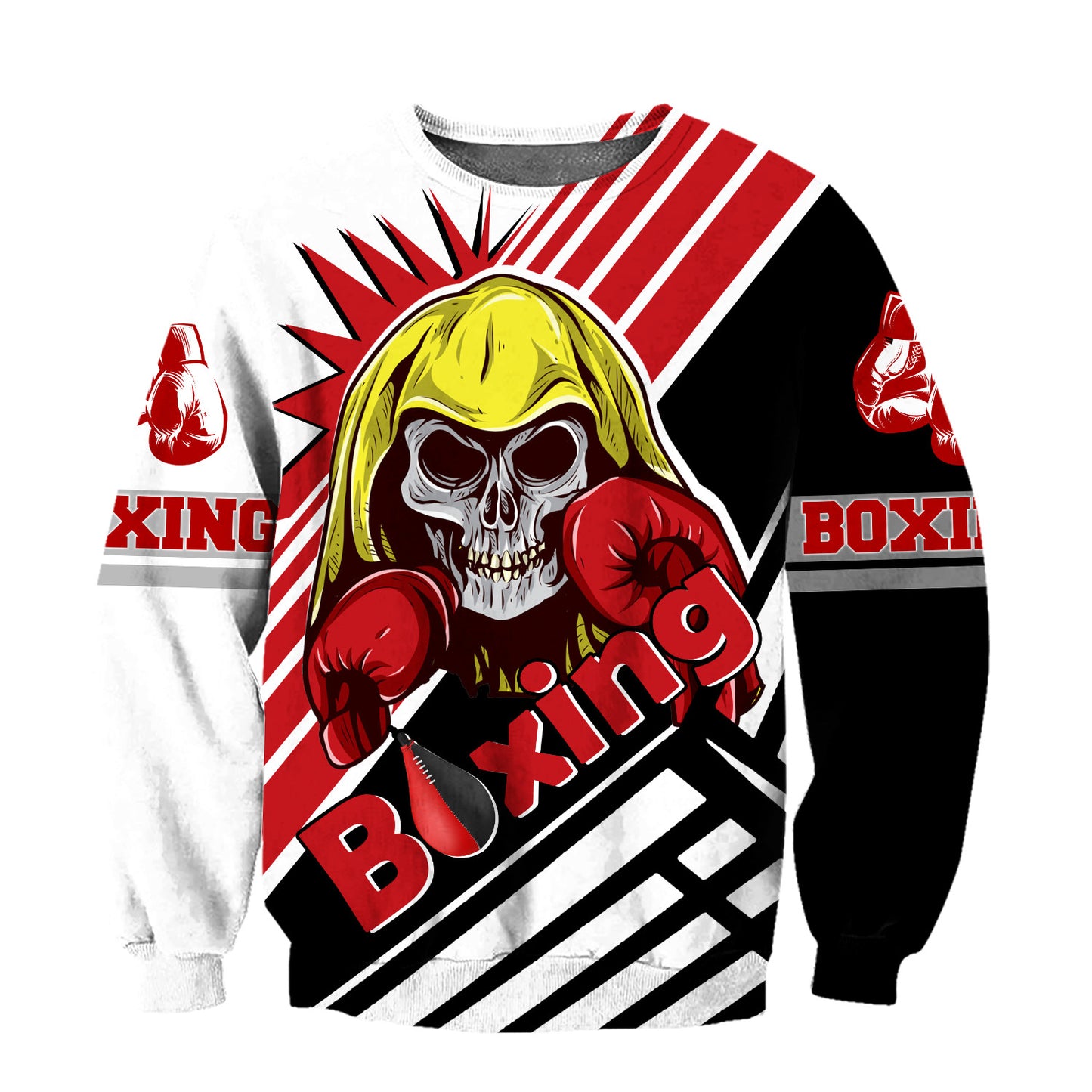 Skull Boxing Player Hoodie For Men And Women DQB09292001