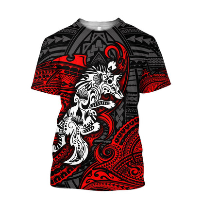 Amazing Polynesian Wolf Tattoo Unisex Hoodie-ML