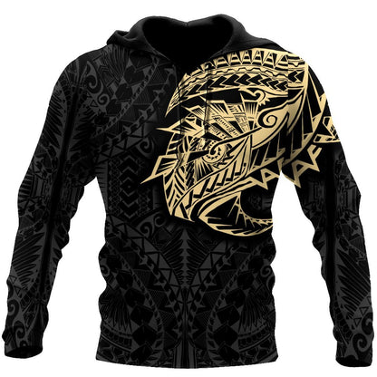 Amazing Polynesian Tattoo 3D All Over Printed Unisex Hoodie-ML