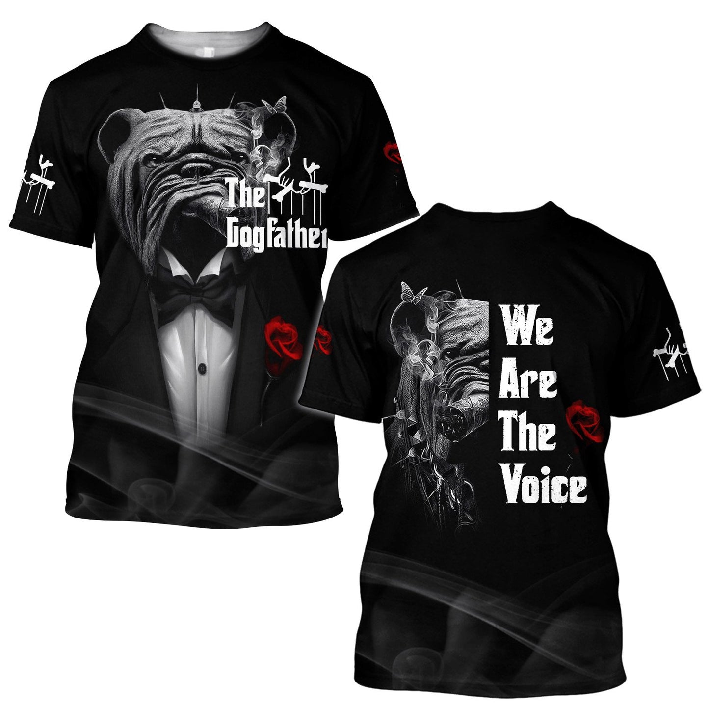 The god father pitbull 3D All Over Printed shirt & short for men and women PL