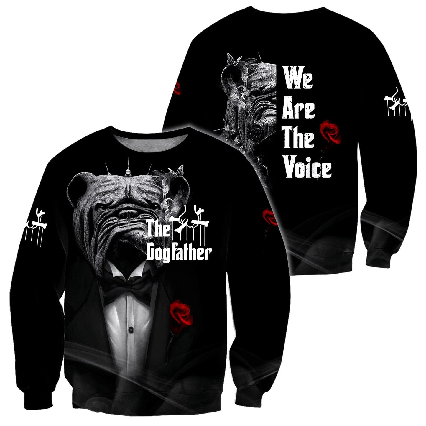The god father pitbull 3D All Over Printed shirt & short for men and women PL