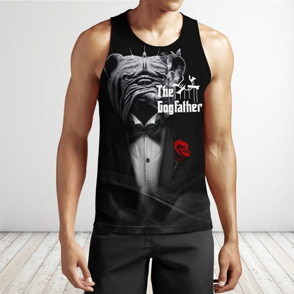 The god father pitbull 3D All Over Printed shirt & short for men and women PL