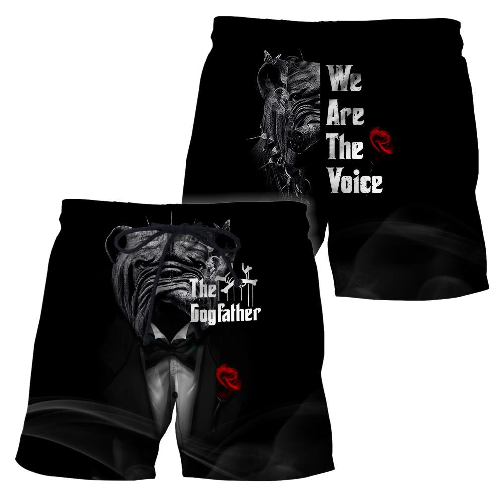 The god father pitbull 3D All Over Printed shirt & short for men and women PL