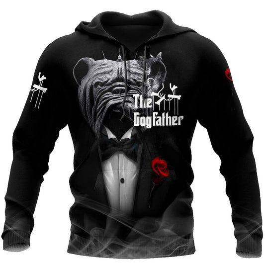 The god father pitbull 3D All Over Printed shirt & short for men and women PL