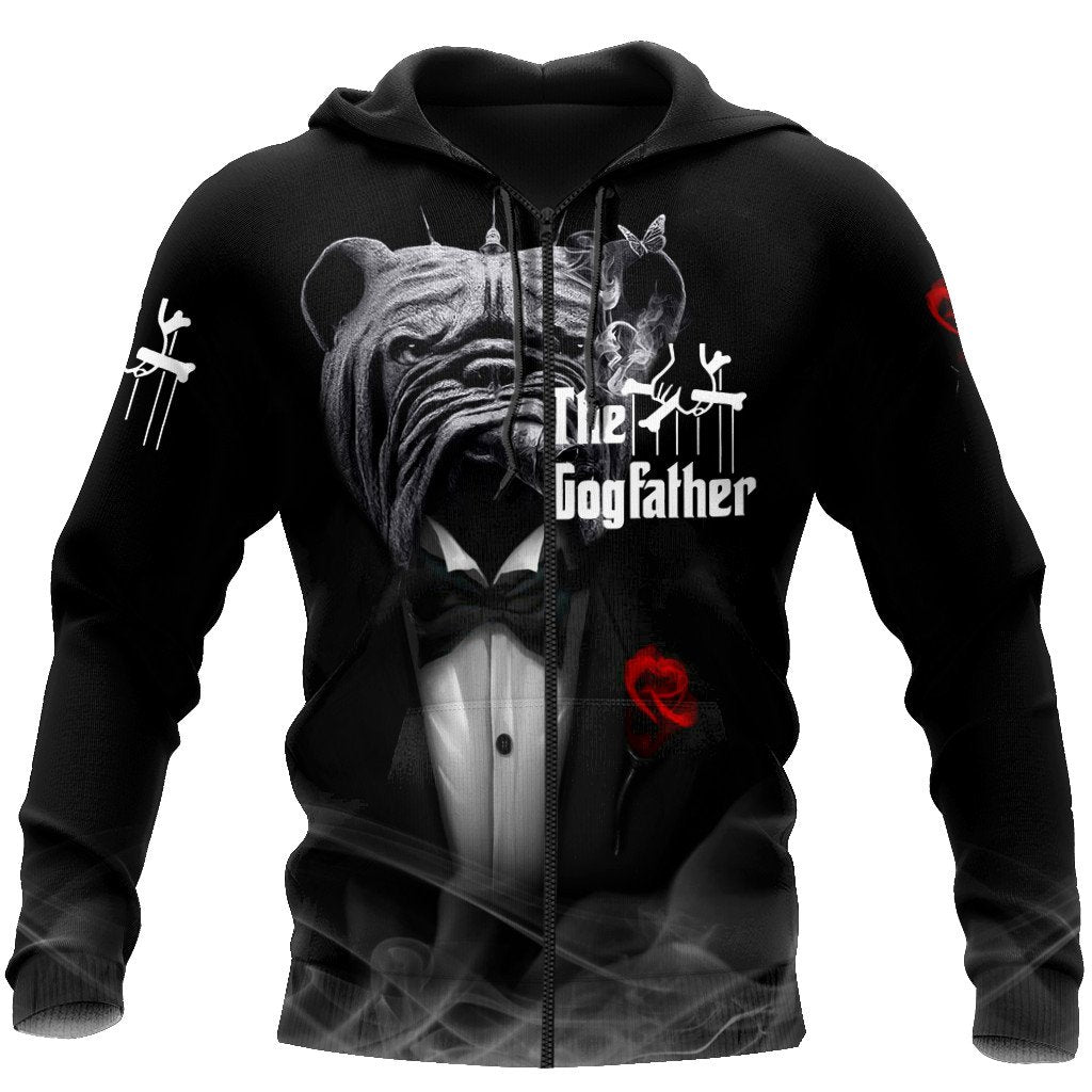 The god father pitbull 3D All Over Printed shirt & short for men and women PL