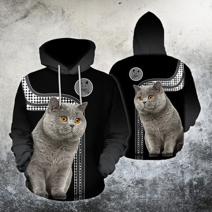 Scottish Fold Shorthair Cat Hoodie For Men And Women TQH201002