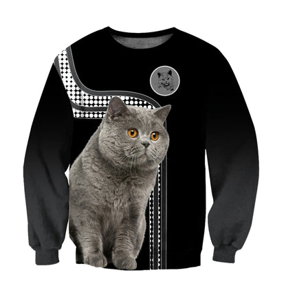 Scottish Fold Shorthair Cat Hoodie For Men And Women TQH201002