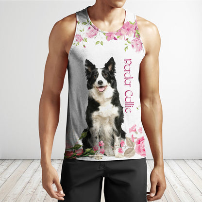 Border collie 3D All Over Printed shirt & short for men and women PL