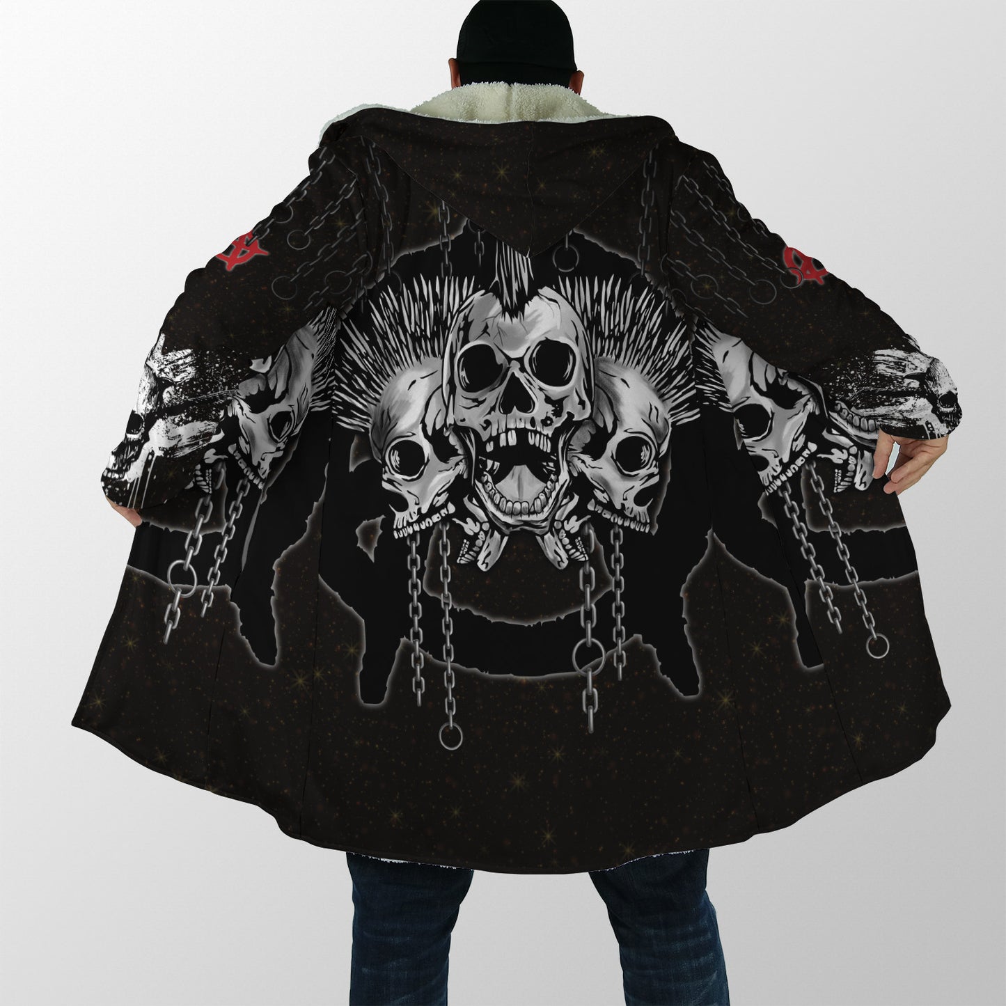 Punk Skulls Cloak For Men And Women JJW03102003