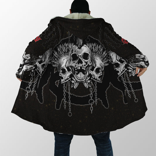 Punk Skulls Cloak For Men And Women JJW03102003