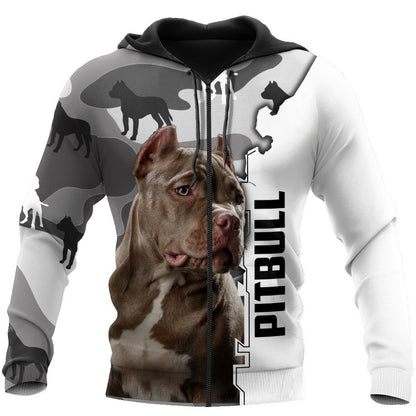 Pitbull dog 3D All Over Printed shirt & short for men and women PL