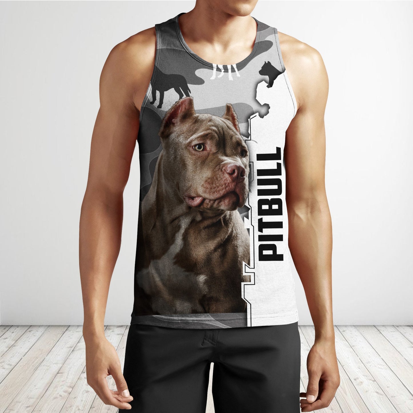 Pitbull dog 3D All Over Printed shirt & short for men and women PL