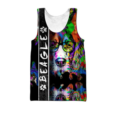 Beagle dog full color 3D All Over Printed shirt & short for men and women PL