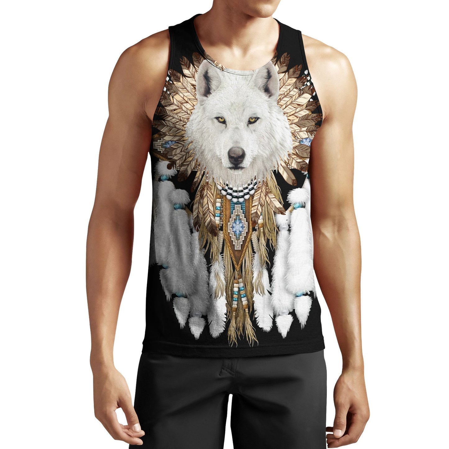 Native Wolf Spirit 3D All Over Printed Unisex Hoodie ML