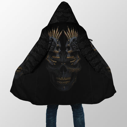 Punker Golden Skulls Cloak For Men And Women TQH201006