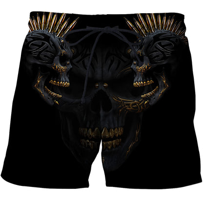 Punker Golden Skulls Hoodie For Men And Women TQH201006