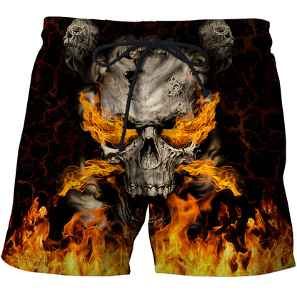 Skulls On Fire Hoodie For Men And Women TQH201007