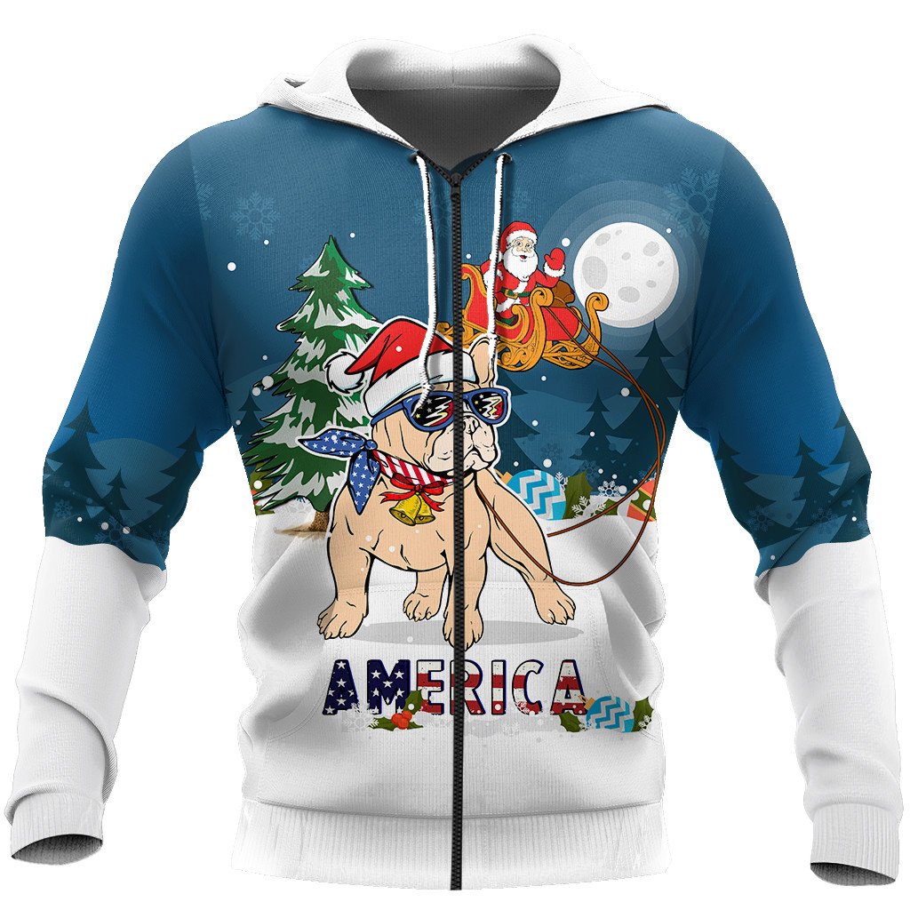 PitBull & Santa chritmas 3D All Over Printed shirt & short for men and women PL