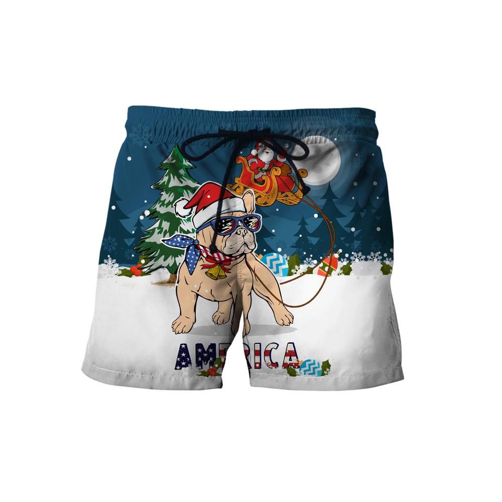 PitBull & Santa chritmas 3D All Over Printed shirt & short for men and women PL