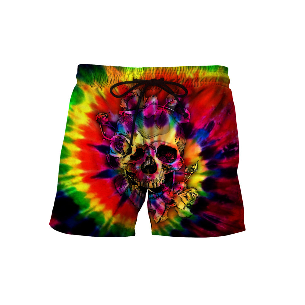Tie Dye Skulls Hoodie For Men And Women DQB10162001