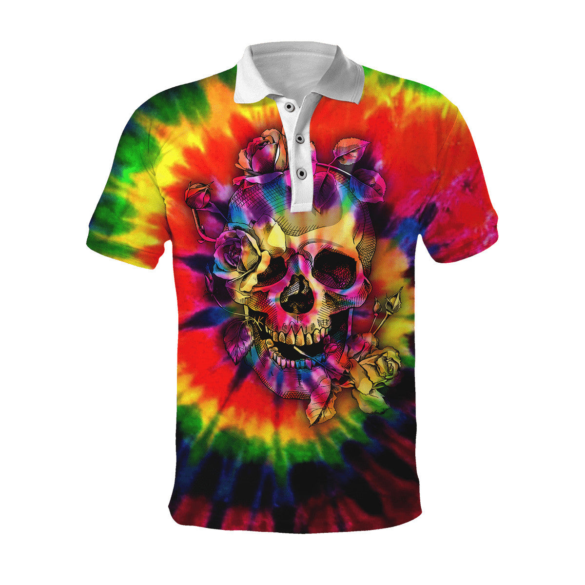 Tie Dye Skulls Hoodie For Men And Women DQB10162001