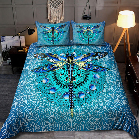 Blue Mandala Dragonfly Bedding Set DD10072003