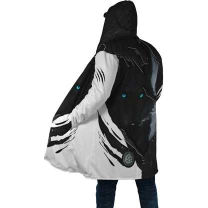 Dark Night Wolf All Over Printed Unisex Hoodie ML