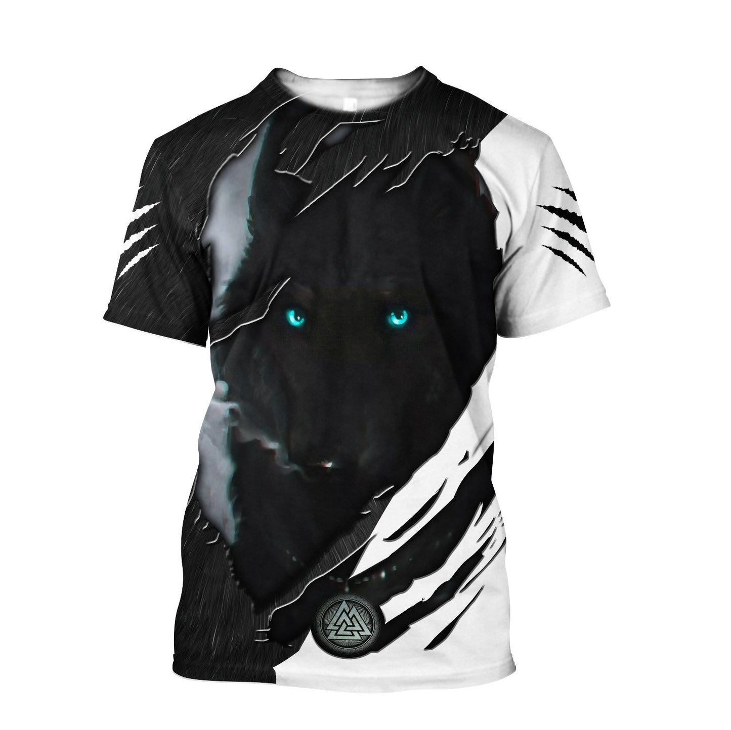 Dark Night Wolf All Over Printed Unisex Hoodie ML