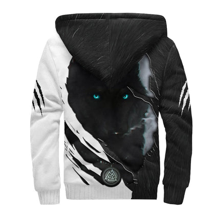 Dark Night Wolf All Over Printed Unisex Hoodie ML