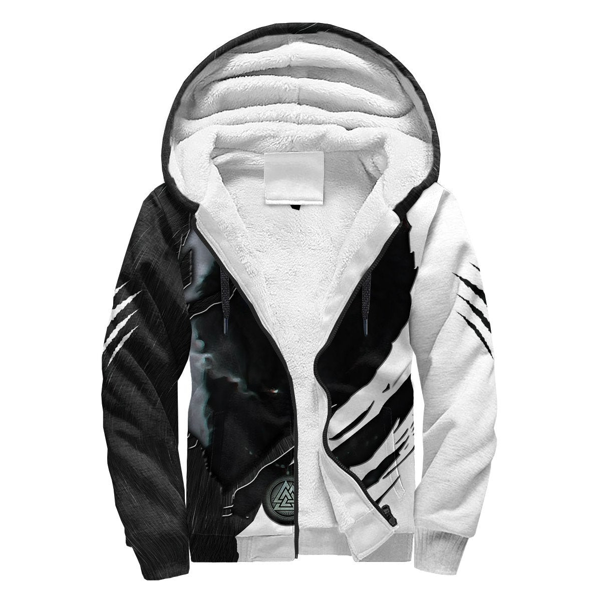 Dark Night Wolf All Over Printed Unisex Hoodie ML