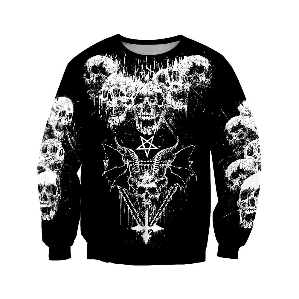 Dark Satanic 3D All Over Printed Combo Sweater + Sweatpant