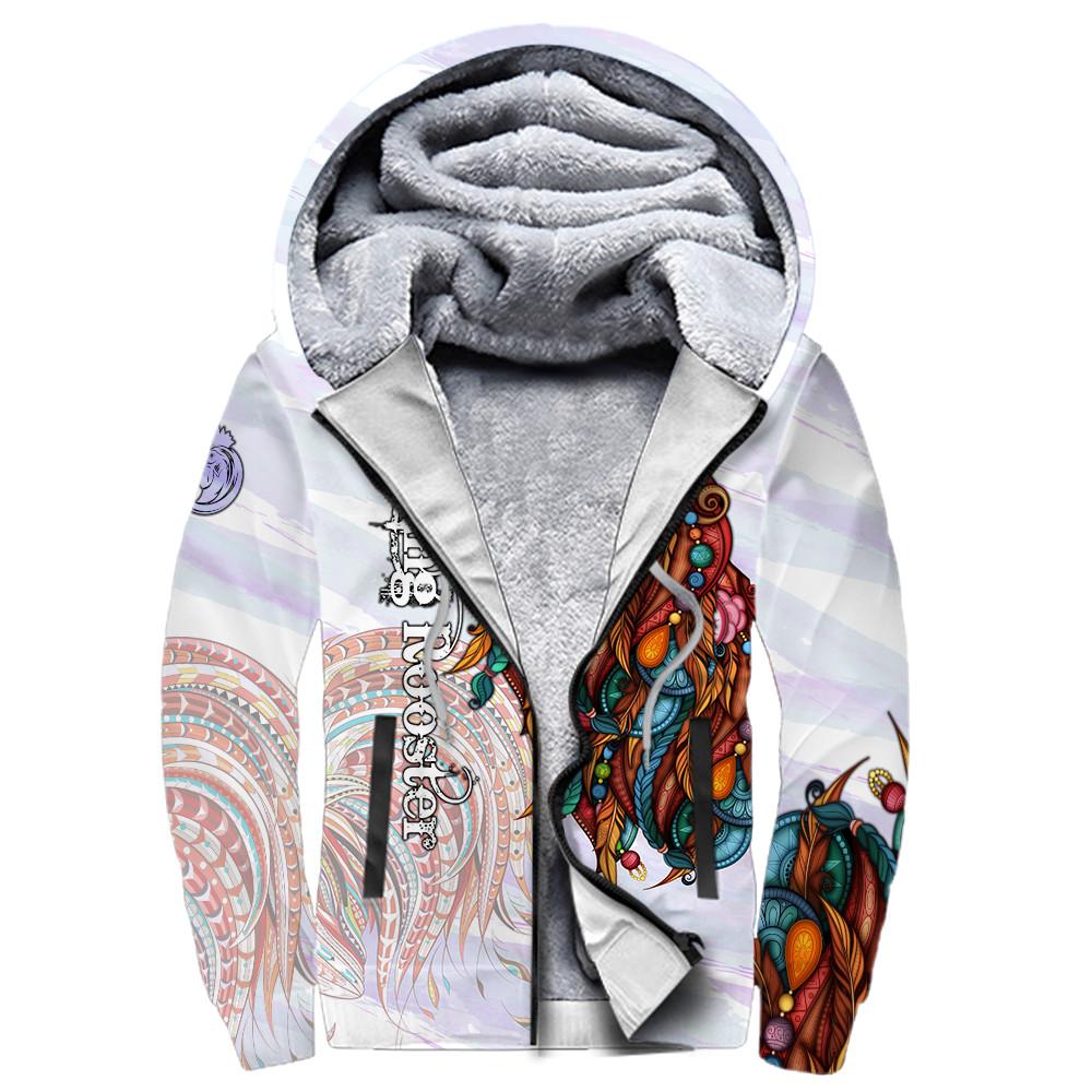 Rooster King Tribal Pattern All Over Printed Unisex Deluxe Hoodie ML