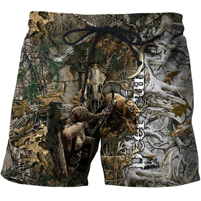 Bow Hunting Camo Over Printed Unisex Deluxe Hoodie ML