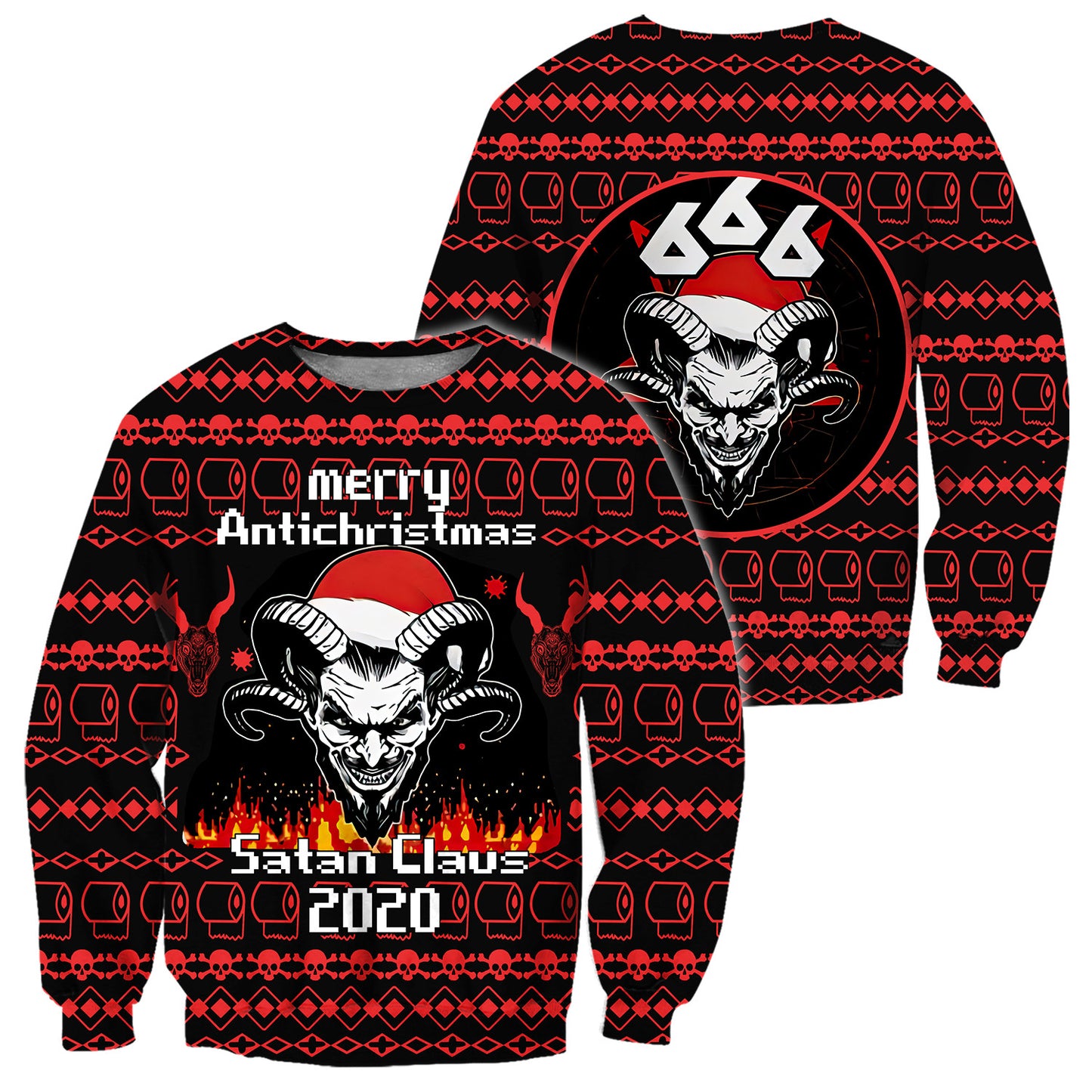 Merry Anti-Christmas Satanic Hoodie For Men And Women HHT12102003