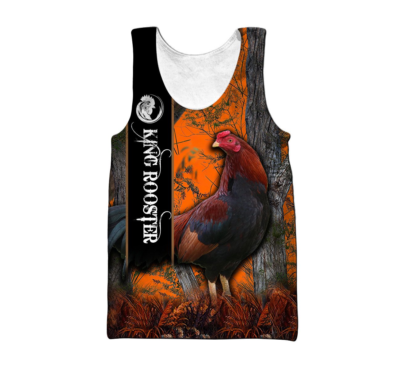 Rooster King II Camo All Over Printed Unisex Deluxe Hoodie ML